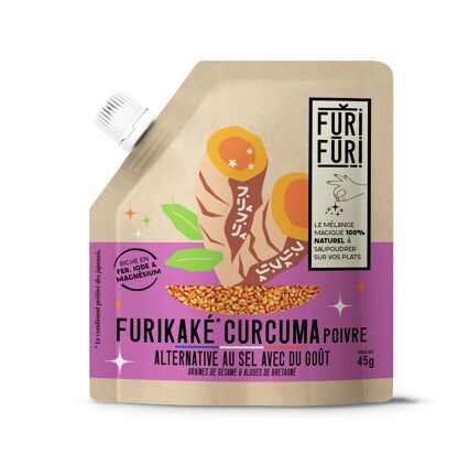 Furikake Curcuma & Poivre - Condiment sésame & algues - Sachet 45g