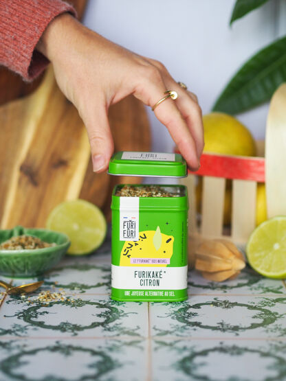 Furikake Citron - Condiment sésame & algues - Boîte 80g