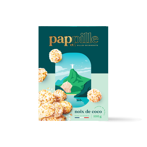 Billes de Biscuits Sucrées - Noix de Coco - Pap et Pille