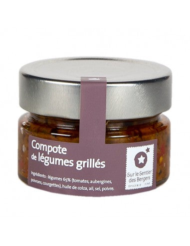 Compote de légumes grillés - Tartinable de légumes