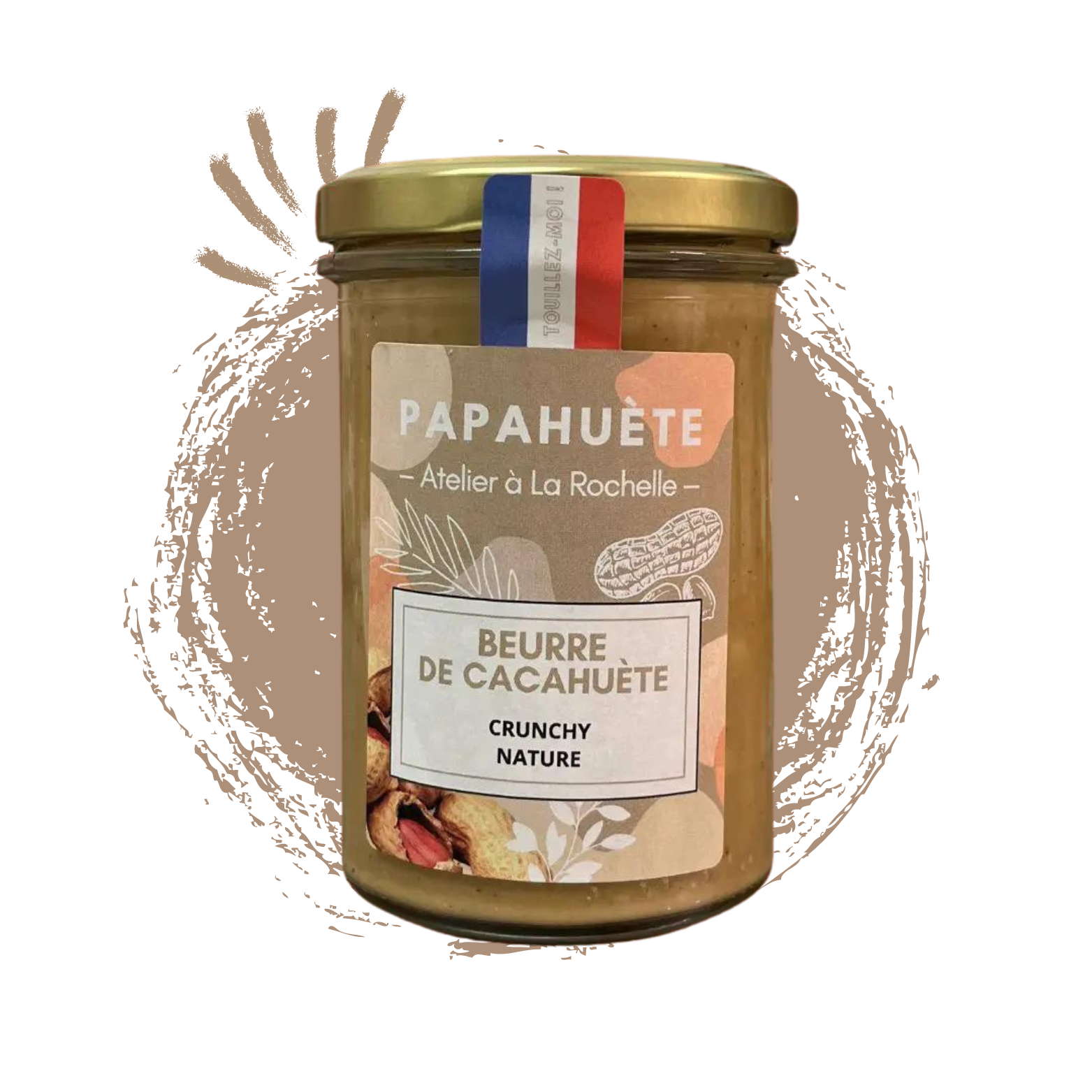 Beurre de cacahuète nature crunchy - 210g