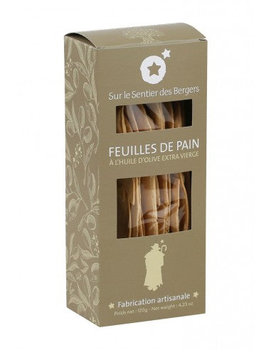 Feuilles de pain à l'huile d'olive extra vierge