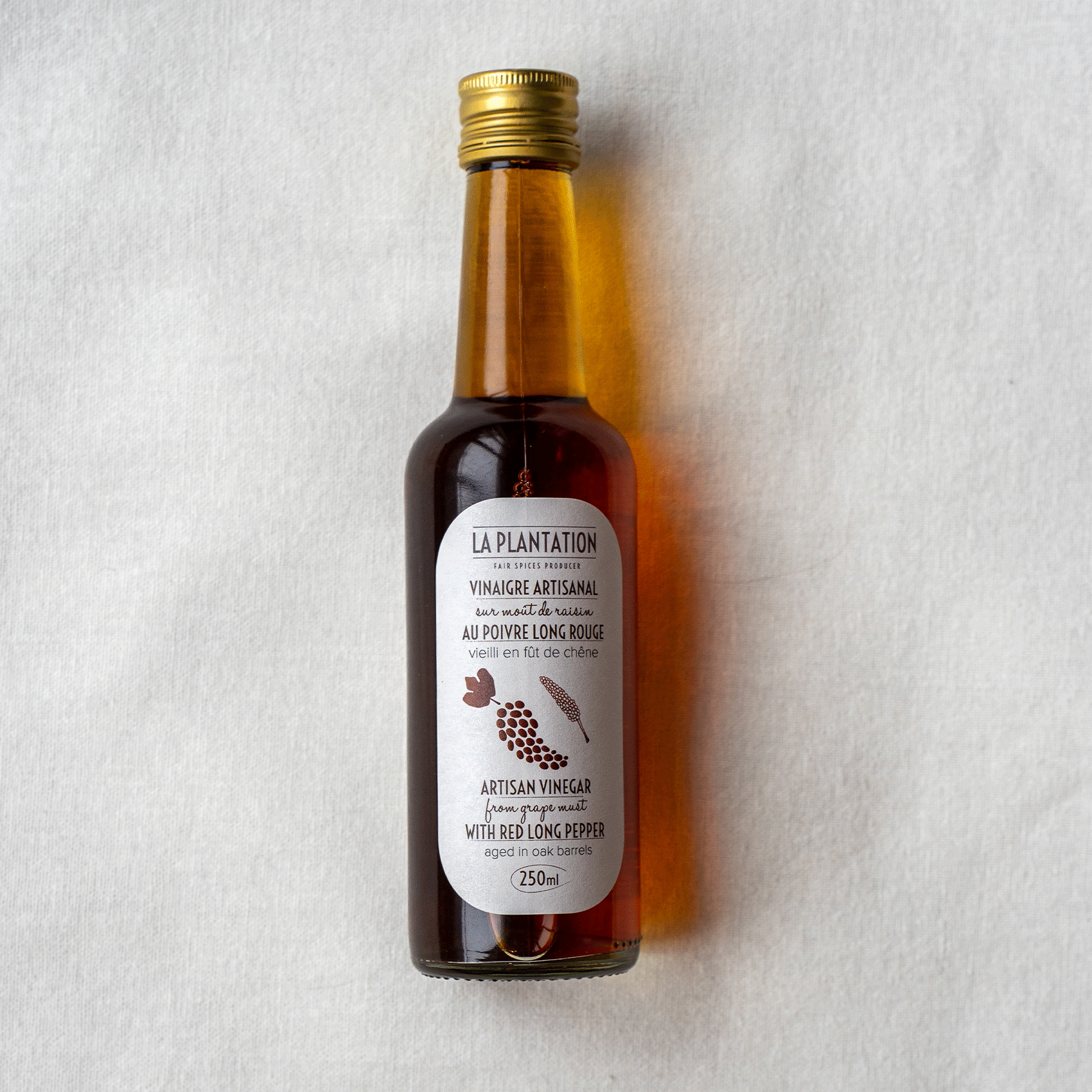 Vinaigre au poivre long rouge - 250ml