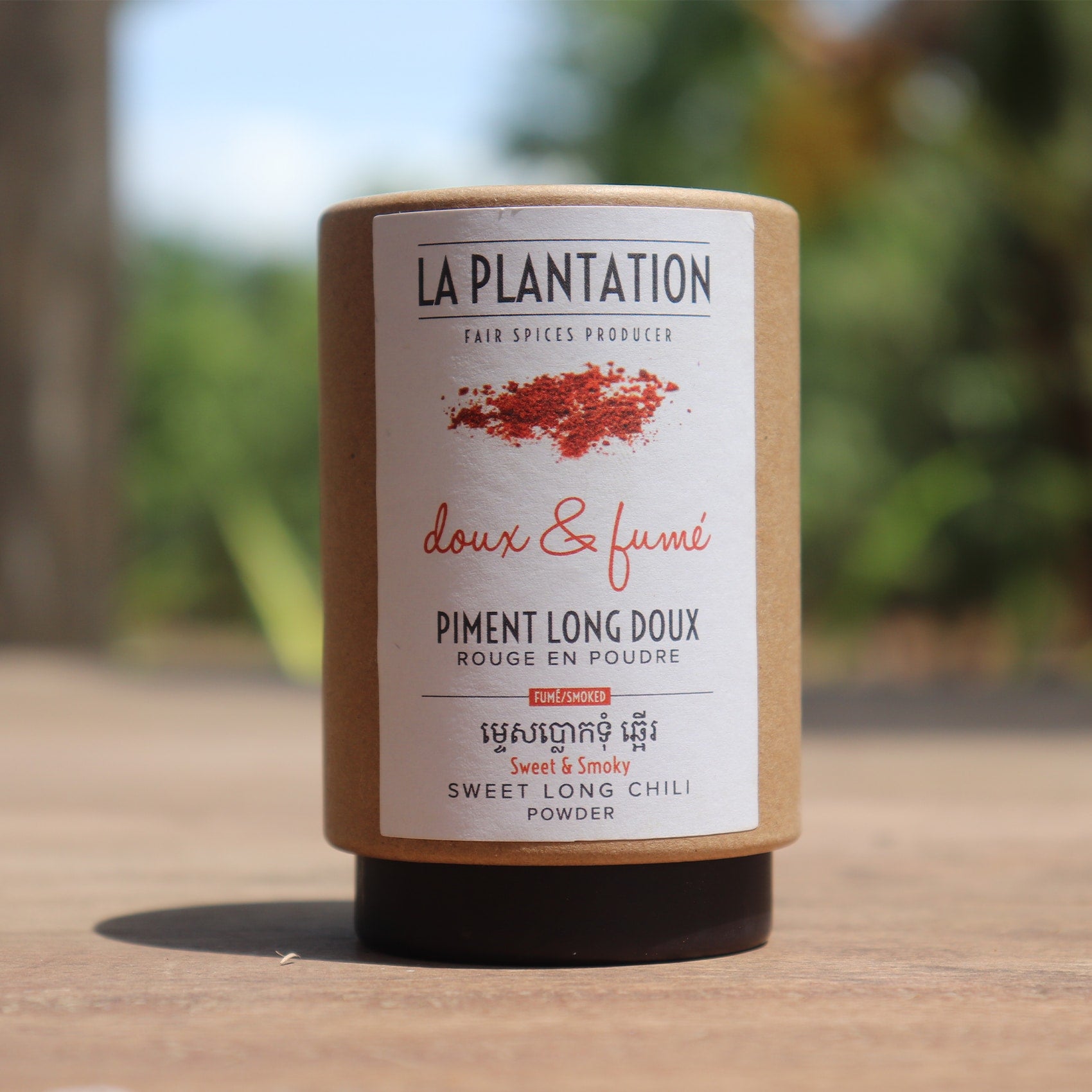 Piment Long Doux Fumé en poudre (paprika cambodgien)