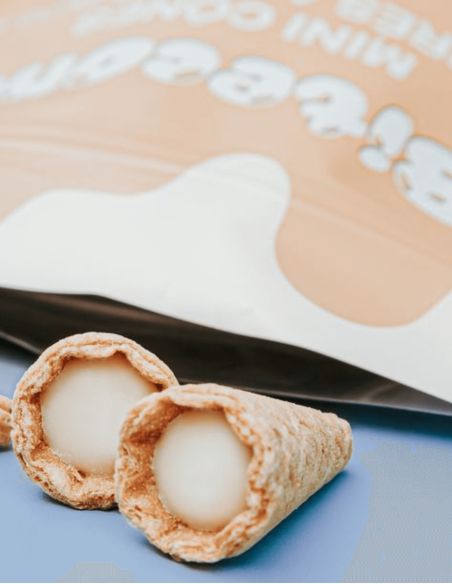 Bitecone mini cones chocolat blanc 100gr