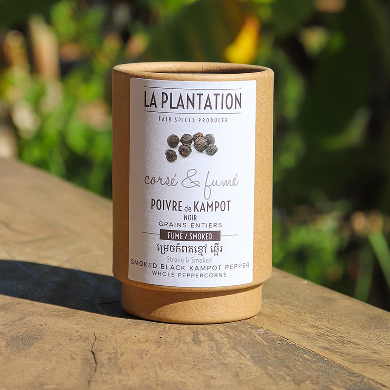 Poivre de Kampot Noir Fumé - tube 50g