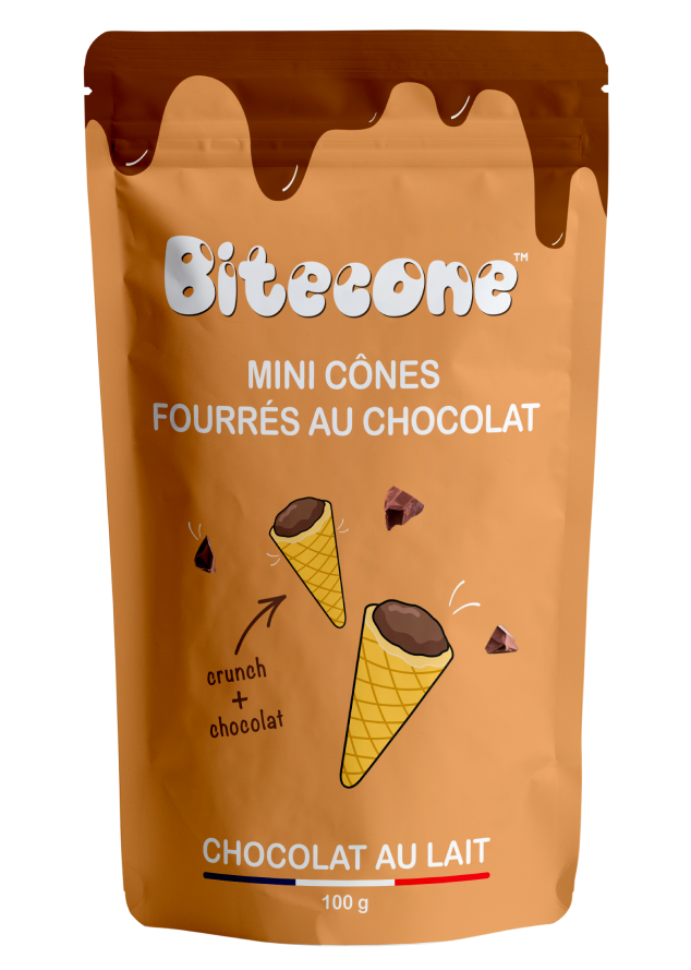 Bitecone mini cônes chocolat au lait 100gr