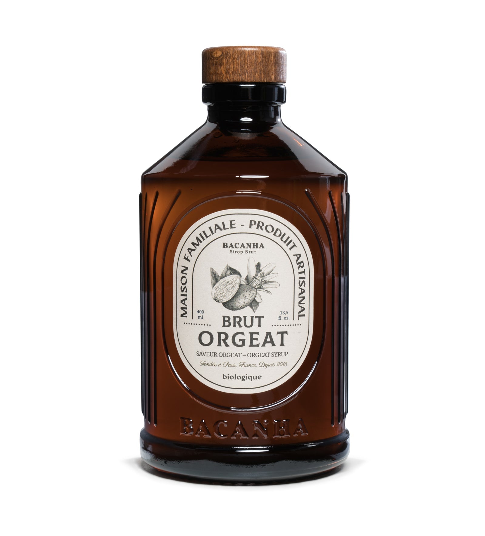 Sirop Brut Orgeat Bio - 400ml - Bacanha