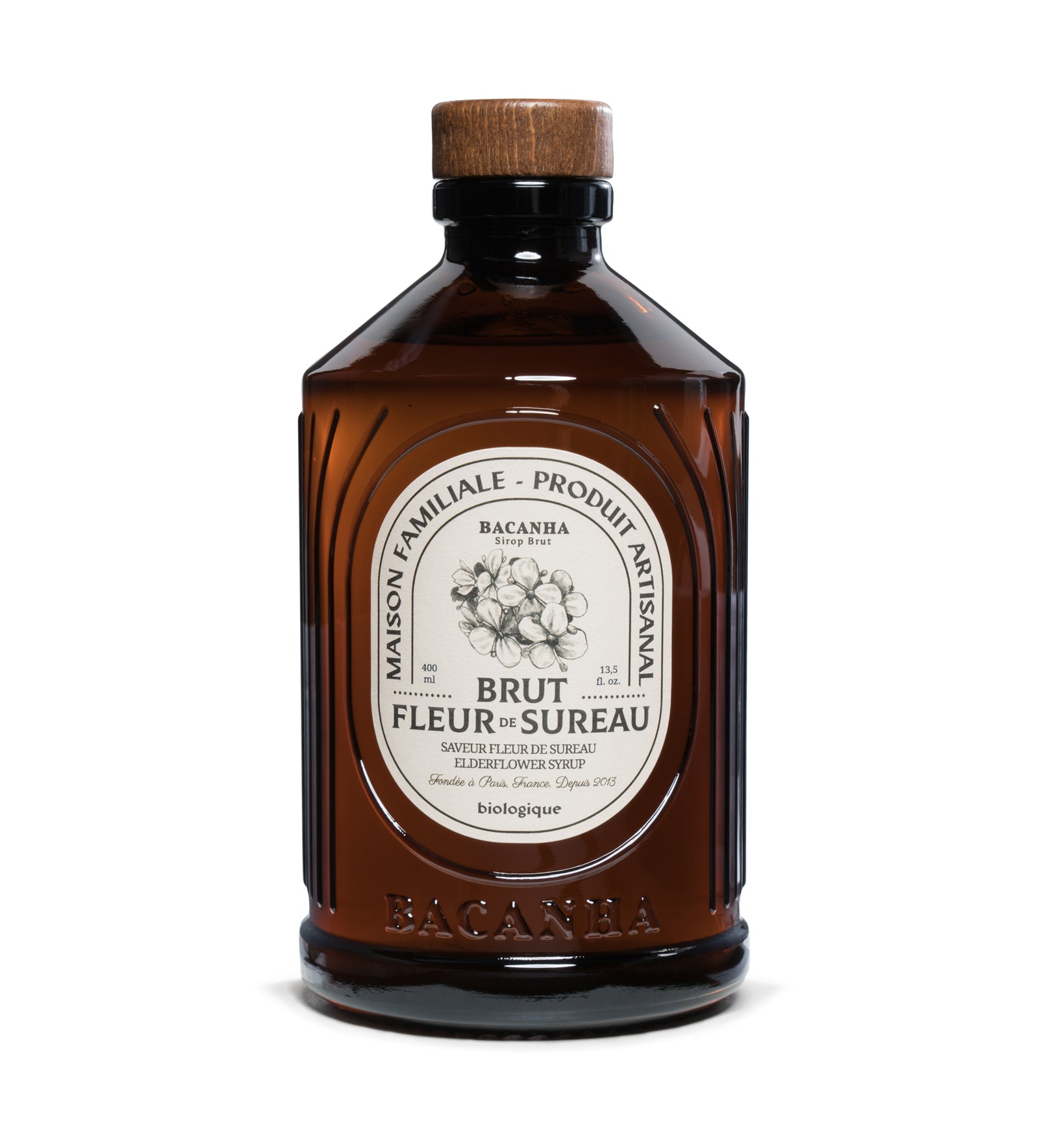 Sirop Brut de Fleur de Sureau Bio - 400 ml - Bacanha